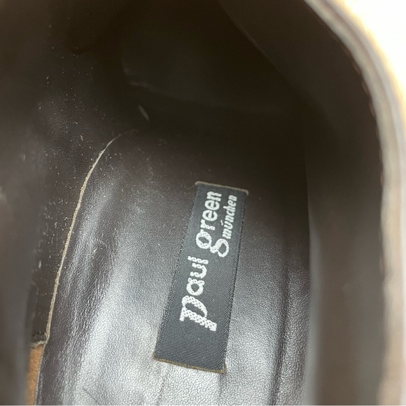 Paul Green Wing Tip Dark Brown Women’s Ankle Boots Size 5-6. Fit more like 6-6.5 - Picture 12 of 16
